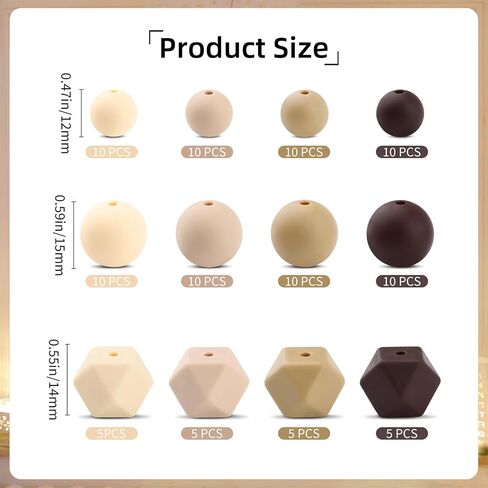 70Pcs 15 mm Silicone Beads, Cow Print Silicone Beads, Leopard Rubber Beads, Colorful Round Spacer Beads for Making DIY Necklaces Bracelet Keychain (10 Color) in Saudi Arabia