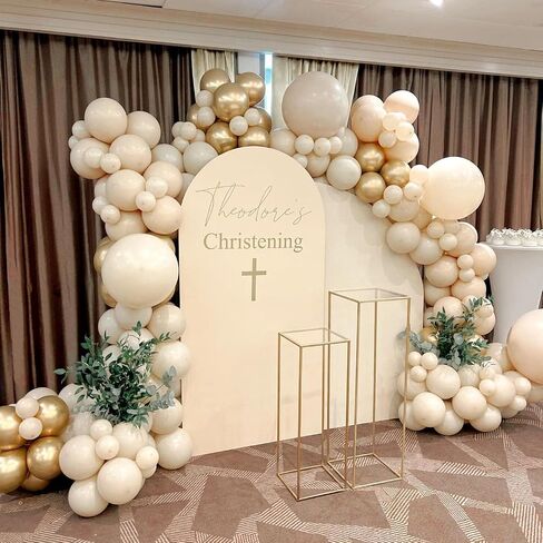 18 Inch White Sand Large Balloons - 35Pcs Thick Sand White Cream Balloons Big Round Latex Party Balloons for Birthday Baby Shower Wedding Graduation Themed Party Decorations in Saudi Arabia