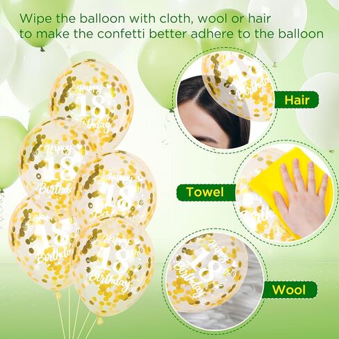 40th Birthday Balloons 24Pcs Sage Green Gold Fortieth Birthday Latex Balloons Confetti Balloons Green Gold 40th Birthday Party Decorations for Women Men 40 Year Birthday Anniversary Supplies 12inch in Kuwait