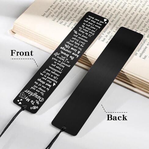 Daughter Birthday Gift from Mom - Inspirational Bookmark for Kids Stepdaughter 16th 18th 21st Birthday Cute Funny Book Mark for Her Adult Teen Girls Wedding Graduation Valentines from Dad in Saudi Arabia
