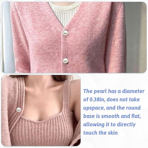 30 مجموعة أزرار اللؤلؤ دبابيس بروش لؤلؤة للملابس الحرفية in Kuwait