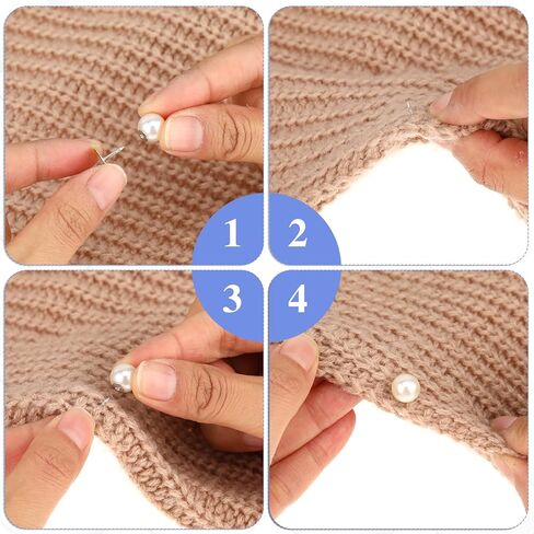 30 مجموعة أزرار اللؤلؤ دبابيس بروش لؤلؤة للملابس الحرفية in Kuwait