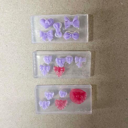 3Pcs Resin Nail Art Decorations Mold Mini Size Rose Daisy Floral Silicone Mold Pendant Jewelry Making Tools DIY Design Nail Art Rose Flower Miniature 3D Embossed Handmade (# 01 Rose Flower) in Kuwait