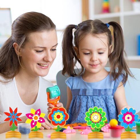 24 حزمة من مجموعات الزهور الحرفية للأطفال وقت الربيع زهرة DIY مجموعة فنية فنية للمنزل ما قبل المدرسة الفصول الدراسية أنشطة الألعاب ديكورات حفلات عيد الفصح الربيعية in Kuwait