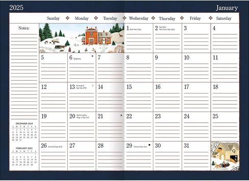 LANG Linda Nelson Stocks 2025 Monthly Planner (25991012100) in Saudi Arabia