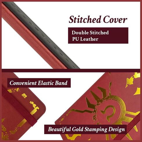 CARD DICT Trading Card Binder with 40 Protective Pages, Compatible with Standard Sized Cards, Faux Leather Cover, Blue in Saudi Arabia