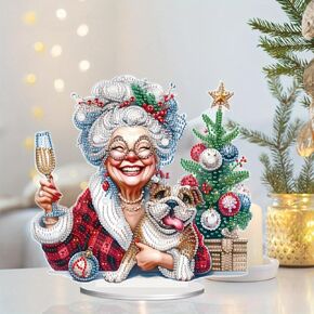Tontut Christmas Nativity Scene Diamond Art Painting Kits, DIY Desktop Decoration Diamond Art, Special Shape Diamonds, Home Office Desktop Decorations