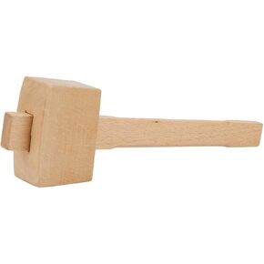 Wooden Hammer, Manual Carpenter Mallet Wood Tapping Woodworking Hand Tool for Woodworking Chisel, Carved Chisel, and Assembly of Various Wooden Furnit (L)