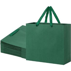 Sdootjewelry Navy Blue Gift Bags, Navy Gift Bag with Handles 16 x 6 x 12 Kraft Paper Bags 12 Pack Heavy Duty Shopping Bags Matte Paper Bags Party Bags Shopping Bags Merchandise Bags