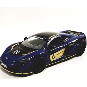 Kinsmart Navy Blue Mclaren 675LT Hard Top 1/36 Scale Diecast Sports Car Limited
