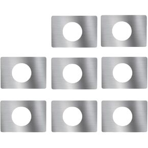 Door Reinforcement Plate, Door Lock Repair Plate, Door Knob/Lever/Deadbolt Fixing Filler Cover Plate, Gold Finish (8PCS)