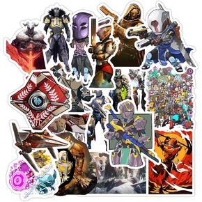 Destiny Game Stickers（20 Pcs，Large Size）.Viedo Game Gaming Vinyl Decals Gifts Merch Party Supplies for Water Bottles Skateboard Luggage Laptop Kids Teens Adult