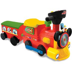 Kiddieland Minnie Ride-On Train مع Caboose وتتبع كبير