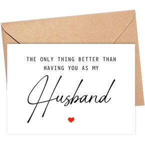 The Only Thing Better Than Having You As My Husband ...Is Our Baby Having You For A Dad - Pregnancy Announcement Greeting Card - Husband Card - We're Pregnant Card - Father's Day Gift