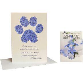 Digital Voyager Pet Sympathy Card & Forget Me Not Seed Packet Memorial Gift Set