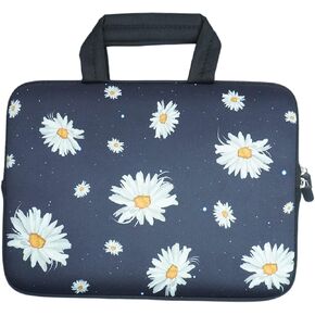 11 11.6 12.1 12.5 inch Laptop Carrying Bag Neoprene Notebook Case Fits Apple MacBook Air Samsung Google Acer HP DELL Lenovo (Little Daisy)