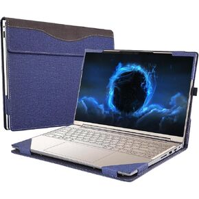 Laptop case for Lenovo Yoga 9i 14 (IAP7/IAP8) 2-in-1 Gen 8/7 (2023/2022) and Yoga 9 14IRP8/14IAP7 and Yoga Air 14c IAP7 Laptop case Computer Bag Protection PU case (Dark Blue)