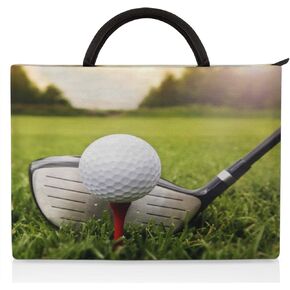 Sport Golf Laptop Sleeve Case 12/13 Inch, Golf Club and Ball Slim Laptop Cover Protective with Handle Notebook Computer Carrying Case Travel Briefcase