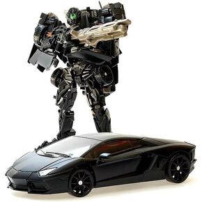 Deformation Robot Toys Last Knight Voyager KO Action Figure Masterpiece Movie Model Deluxe Deformation Car Robot Dark Version of Confinement, Black