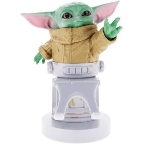 Exquisite Gaming: The Mandalorian: The Child - Star Wars Original Mobile Phone & Gaming Controller Holder, Device Stand, Cable Guys, Licensed Figure , Green