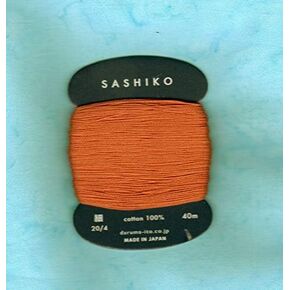 Daruma Sashiko Thread - Japanese Embroidery & Quilting - Thin Weight - 40m (Copper # 214)