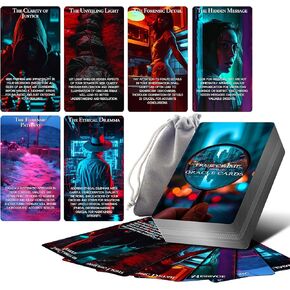 True Crime Conspiracy Oracle Cards, The Hidden Clue Oracle Deck for Beginners, Oracle Card with Meanings on Them