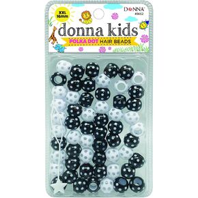 DONNA 16mm Polka Dot Plastic Hair Beads, Beads Jewelry Making Kit DIY Hair Braiding, HOT Pink 1pc