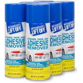 Motsenbocker's Lift Off 45700 Tape, Label, and Adhesive Remover Safely Removes Bumper Stickers, Pinstriping, and Adhesives from Vehicles, Boats, RVs, and More, 12 Fl Oz, Pack of 1
