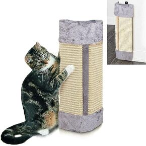 Gkyzbb Cat Wall Corner Scratcher لجدران القطط الداخلية ، 15.7 "× 9" × 1 "مثبتة على لوحة خدش Sisal محمية العمودية المضادة للخدش حماية الأثاث أليف حصيرة مقاومة