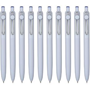 三菱鉛筆 Uniball ZENTO Basic Model Rollerball Pen, Extra Fine 0.38mm, Water-Based Blue Ink, Ultra-Smooth with Reduced Friction, Pack of 10 (UBNZS38.33)