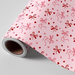 FYSUIMU 24 Pcs Bow Coquette Pink White Paper Gift Bags with Handle laser Iridescent Bowknot Heart Party Favor Bags Goodie Candy Treat Bags for Birthday Baby Shower Bachelorette, 2 Designs