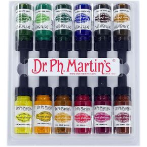 Dr. Ph. Martin's Spectralite Private Collection Liquid Acrylics Bottles, 0.5 oz, Set of 12 (Set 2)