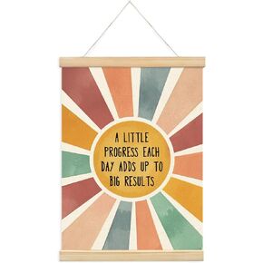Lacama Calm Down Corner Supplies Wooden Poster Hanger,Feelings Chart for Kids, Mental Health Posters,Classroom Educational Poster Emotions Chart Coping Skills,Preschool Classroom Wall Art Decorations