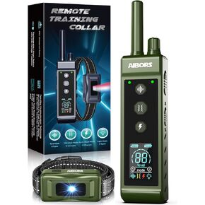 Dog Shock Collar - 4300FT Dog Training Collar with Remote,Shock-Lock,Light for Night Walks, Innovative IPX7 Waterproof with 4 Training Modes, Rechargeable E-Collar for 8-150 LBS