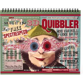 Conquest Journals Harry Potter The Quibbler Undated Weekly Spiral Planning Pad, 8'' x 10'', 52 Page, To-Dos, Priorities, Habit Tracker & Notes, Durable Bookboard-Wrapped Backboard, Officially Licensed