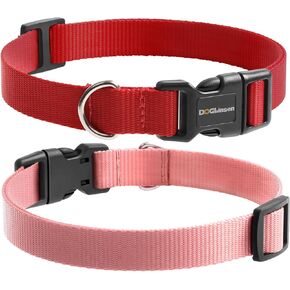 Shock Collar Replacement Strap, Dog Training Collar Replacement Strap, 3/4 Inch Replacement Collar for Delupet Bousnic Patpet Hkzooi Dog Care Nikketta Yawpet Maisoie Educator - Red & Pink