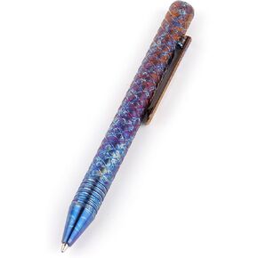 Bolt Action Pen Titanium Ballpoint EDC Pen with Clip Refillable Writing Pen