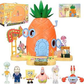 Sponge Squarepants Toy Building Brick Blocks Toys Sets 2313 pcs Box kit Action Figures Pineapple House Patrick Stone Star Home for Creative Boys and Girls Fans Great Gift STEM