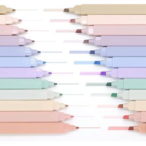 12 Bible Highlighters, Aesthetic Highlighter, Pastel Highlighters Assorted Colors, Bible Highlighter and Pens No Bleed, Bible Study Supplies, Aesthetic School Supplies