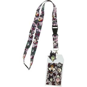 Disney Villains Breakaway Lanyard with ID Badge Holder and Maleficent Rubber Charm