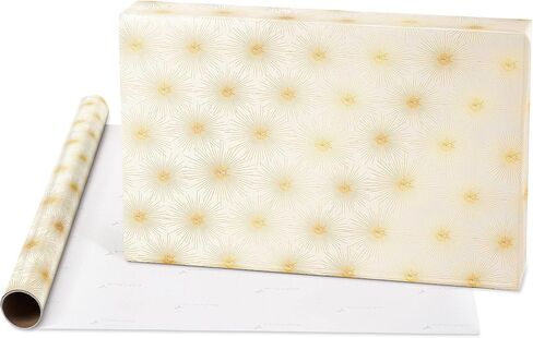 Papyrus Christmas Wrapping Paper Set, Teal & Gold Stars, Gold Stars (2 Rolls 45 sq. ft., 2 Ribbons, 5 Tags, 12 Labels) in Saudi Arabia