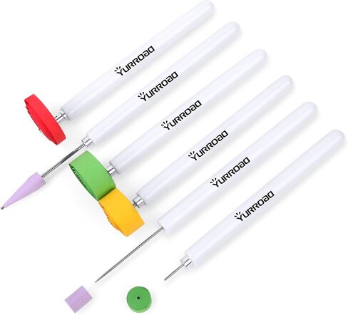 YURROAD 6pcs Quilling Slotted Tool Paper Quilling Pen in Saudi Arabia