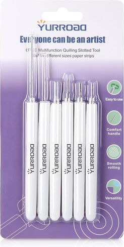 YURROAD 6pcs Quilling Slotted Tool Paper Quilling Pen in Saudi Arabia