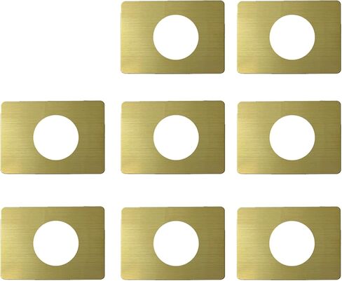 Door Reinforcement Plate, Door Lock Repair Plate, Door Knob/Lever/Deadbolt Fixing Filler Cover Plate, Gold Finish (8PCS) in Saudi Arabia
