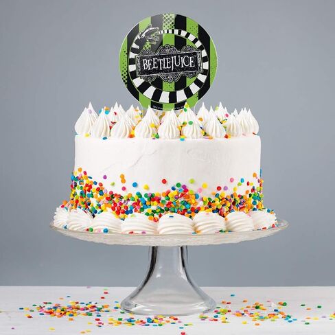 Acrylic Beetlejuice Beetle Worm Cake Topper Party Decoration for Wedding Anniversary Birthday Graduation in Saudi Arabia