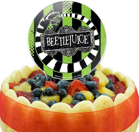 Acrylic Beetlejuice Beetle Worm Cake Topper Party Decoration for Wedding Anniversary Birthday Graduation in Saudi Arabia