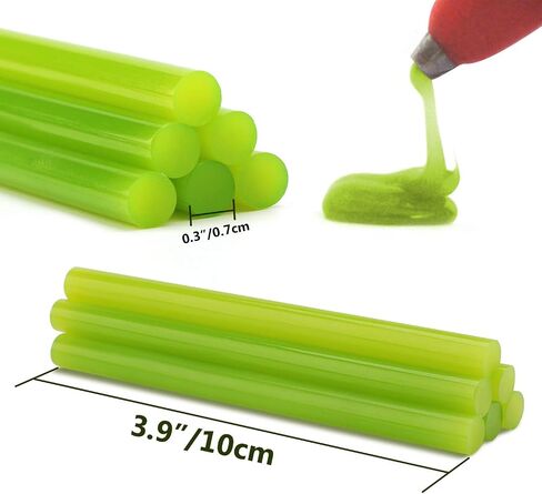 Gartful 120PCS Colored Mini Hot Glue Sticks - 0.28x3.9" Hot Melt Glue Sticks, Multipurpose for Art & Craft Project, Home Decoration, General Repair, Bonding, Sealing, 12 Colors in Kuwait