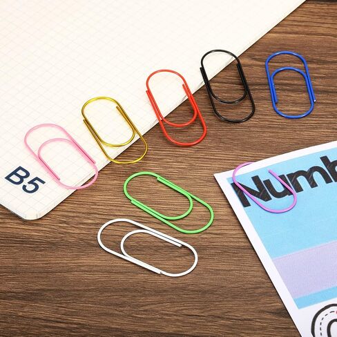 MECCANIXITY Wide Paper Clip Coated Large Clips Bookmarks with Box 2 Inch Purple for Organize Office Home, Pack of 30 in Saudi Arabia