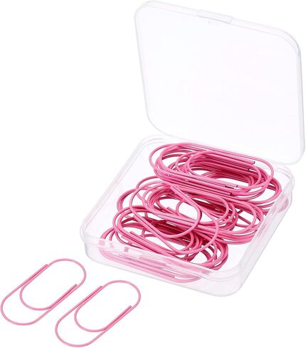 MECCANIXITY Wide Paper Clip Coated Large Clips Bookmarks with Box 2 Inch Purple for Organize Office Home, Pack of 30 in Saudi Arabia