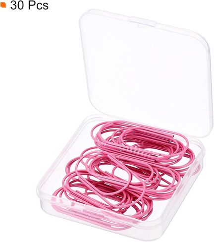MECCANIXITY Wide Paper Clip Coated Large Clips Bookmarks with Box 2 Inch Purple for Organize Office Home, Pack of 30 in Saudi Arabia